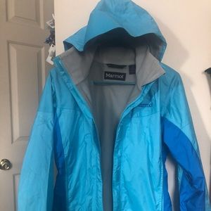 Marmot Precip Jacket Women’s Small Blue and Teal